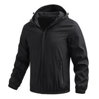 Rudens vyriška plona laisvalaikio striukė Beisbolo drabužiai Vyriška striukė su gobtuvu Vyriška striukė 5XL juoda