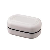 Quick Drain Easy Cleaning Creative Tray Double Layer Toilet Soap Dish Soap Container balta