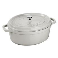 Ovalus troškintuvas - STAUB - 23 cm - Baltoji trufa - Ketaus - 2,35 l - Visiems kaitlentėms, įskaitant indukcinę