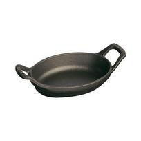 Plat - Staub - 1301323 - Ovale - Fonte - 15 cm - Noir juoda