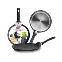 Poêle à crêpes - IBILI - Natura - 28 cm - Aluminium - Antiadhésif style pierre