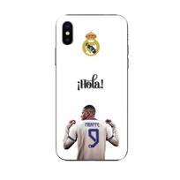 Coque Maniacase pour iPhone XS max Kylian Mbappe Real Madrid 9 Hola