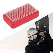 Snowboard Wax Brush Ski Skateboard, Cleaner Cleaning Scrub Brush, Care red