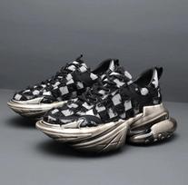 2024 2024 Platform Sneakers Men Casual Shoes Breathable Male Footwear Lace Up Walking Shoe Sport Running Sneaker Thick Soled Shoes 38
