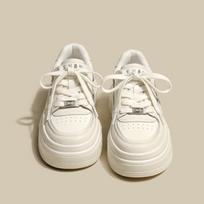 2024 2024 Women's Vulcanize Shoes 2024 New Casual Classic Solid Color PU Leather Shoes Woman White Shoes Sneakers Shoes for Women 35