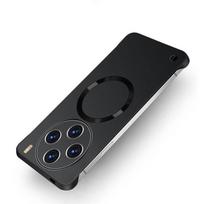 Magnetinis Magsafe berėmis telefono dėklas, skirtas vivo X200 Pro X100 Ultra, belaidis įkrovimas, Magsafing berėmis tvirtas dėklas, skirtas Vivo X100S X200 S19 Pro For vivo S19 Pro sidabras