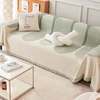 Individualizuoti sofos užklotai Lauko kempingas Piknikas Didelis pledas Laisvalaikis Poilsis Paplūdimio rankšluostis balta Kelioninis kilimėlis Kutai Linas 180*130cm beige