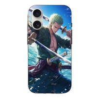 Case for Iphone 16 One Piece Roronoa Zoro sword manga anime juoda