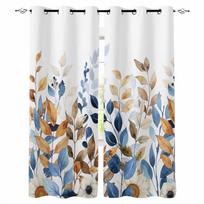 Thanksgiving Autumn Leaves Blackout Curtains For Living Room Bedroom Window Treatment Blinds Drapes W135 x H60cm