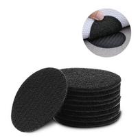 6cm Stiprūs Lipnūs Lipdukai-Užsegimai Sofos Kilimėlis Kilimas Neslystantys Atsparūs Temperatūrai Kabliukai ir Kilpelės round-5PCS juoda