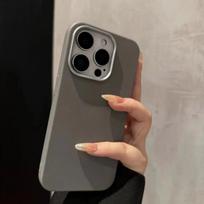 Plain Leather Pattern Phone Case for Apple iPhone16promax- Pure Color Soft Silicone Phone Protective Cover for iPhone 16/15/14/13/12/11/Plus Apple 14Promax juoda
