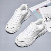 Fashion New Women's Sports Thick Sole Vulcanized Shoes Men's Casual Running Shoes Autumn 35 balta