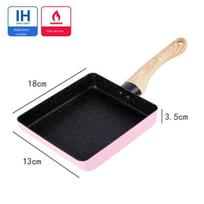 Maifan Stone Non-Stick Tamagoyaki Frying Pan Induction Cooker Gas Stove Pancake Omelet Pan Cooking Pot Kitchen Cookware Utensils black