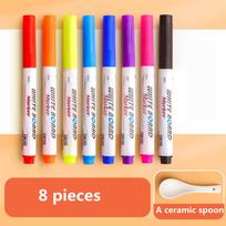 Stebuklingas vandens piešimo rašiklis Spalvotas Mark Pen Markers Plaukiojantis rašalinis rašiklis Doodle Vandens rašikliai Vaikų Montessori Ankstyvojo ugdymo žaislai beige