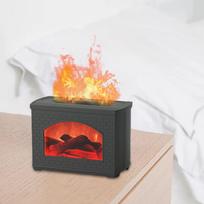 USB Humidifier Waterless Auto Power Off Realistic Flame Effect Essential Oil juoda