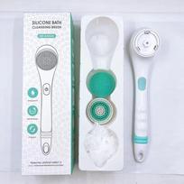 4 in 1 Multifunctional Electric Bath Cleaning Massage Brush Waterproof Household Shower Brush for Bathroom Men Women Cleaning rožinė