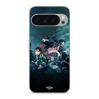 Case - MANIACASE - Google Pixel 9 Pro - Soft Silicone - Black - Demon Slayer juoda