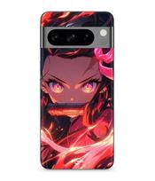 Case - MANIACASE - Google Pixel 8a Pro - Soft - Black - Demon Slayer Nezuko Kamado juoda