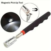 Teleskopinis pikapas Magnetinis geležinis strypas Buitinių automobilių remonto ir tikrinimo įrankis Tvirtas magnetinis metalinis varžtas siurbimo strypas gray