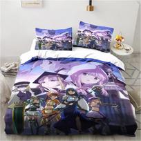 3D Spausdinti Puella Magi Madoka Magica Patalynės Komplektai išskirtinis lovos reikmenų rinkinys užvalkalas ant antklodės lovos antklodės komplektas prabangi gimtadienio dovana 135x200cm 2pcs gray