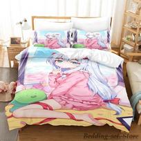Naujas Sagiri Izumi patalynės komplektas Animacinis anime trijų dalių komplektas Suaugusių Vaikų Miegamasis Antklodės užvalkalų rinkiniai 3D Kawaii Mergaitės 70x133cm 2pcs