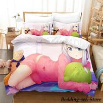 „Sagiri Izumi“ patalynės komplektas Vienvietis dviejų lovų komplektas su labai didele lova suaugusiems vaikams Miegamojo antklodžių komplektai Anime parure de lit lova 70x133cm 2pcs