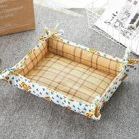 Oxford Cloth Waterproof Mat Kennel Summer Pet Double-sided Foldable Dog and Cat Kennel Mat M 50*60*4cm