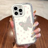 Mobiliųjų telefonų dėklai iPhone 11 13 XR 15 Pro Max 12 14 Pro Max dėklas iPhone 16 7 Plus 8 Plus XS Max Animacinis raštas Apsauga nuo kritimo Atspari smūgiams iPhone 6&6s balta