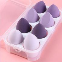 8 vnt Makeup Puff Sponge Cosmetics Powder Puff Foundation Make-up for Women Blender Makeup Tool Set Instruments(Nėra dėžutės) 8PCS geltona