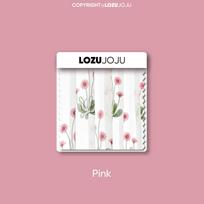 1PC LOZUJOJU 10-20% Blackout Rural Style Cartoon Pink Daisy Embroidered White Sheer Curtain for  Living Room Bedroom Window Decoration Home Decor W100cm x L200cm rožinė