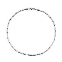 Chain Necklace Choker Titanium Steel Single with Lobster Clasp Clavicle for 55cm white