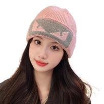 Womens Beanie Hats Warm Knitted Hat Cap M（56-58cm）