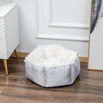 Apvalus pliušinis šunų guolis Patogus pieno mindymo kačių guolis Rudens ir žiemos gilaus miego kilimėlis mažiems ir vidutinio dydžio šunims S 35cm
