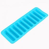 10-grid Silicone Homemade Handmade Cake Jelly Chocolate Mold Ice Cube Tray Mould ADM Random color blue