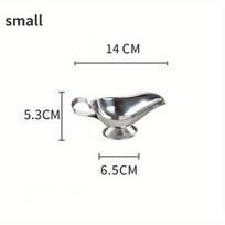 Stainless Steel Seasoning Dish Hot Pot Dipping Bowl Small Food Sauce Cup Sushi Vinegar Soy Saucer Container Appetizer Tray 1pc gray