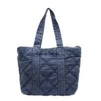 Simple Cotton Clothes, Portable Tote Bag, Women'S Autumn And Winter Commuting, Large-Capacity Casual Versatile Diamond Shoulder Bag 40*9*30 juoda