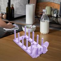 Dish Drying Rack Plate Holder Multifunctional Drainer Storage Pot Lid ruda