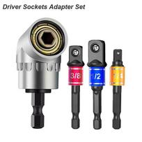 Smūgio laipsnio 105 laipsnių kampo lizdo adapteris elektros rankinio įrankio dalies vairuotojo prailginimo rinkinys Atsuktuvo laikiklio gręžimo veržlės tvirtinimas Socket Adapter Set