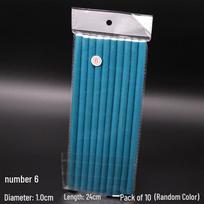 Hot and Cold Perm Curling Sponge Bar Hair Tool Universal lever No. 6 blue