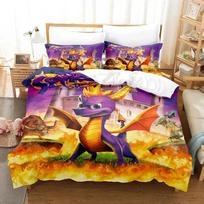 Spyro Reignited Triology Bedding Set for Adults Boys Duvet Cover Bed Set Single Twin Full Queen bedding set Soft and comfortable 70x133cm 2pcs