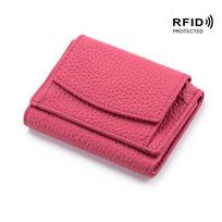 Maža piniginė Moteriška odinė monetų krepšys Money Clip Moteriška mini piniginė trumpa One Size pink