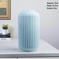 Japoniškas celadono modernus žibinto vazonas: Didelis smulkios keramikos gėlių kompozicija gray