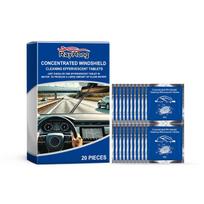 Rayhong Windshield Cleaning Tablets Waterproof Cleaning Foam for Automotive Window Stains and Water Damage 20pcs gray