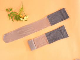 Itin plonos moteriškos virš kelių neslystančios vasarinės kojinės One size (80-140 catties) ruda