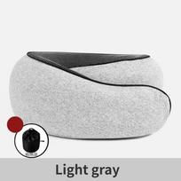1Pc Travel Neck Pillow Memory Foam U-shaped Pillow Snail Style Travel Neck Support Portable Adjustable Soft Break Sleep Pillows šviesiai pilka spalva