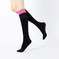 Winter New Product Thickened Full Loop Knee Length Yoga Socks Warm Anti Slip Color Contrasting Floor Socks Beautiful Legs Classic and Versatile