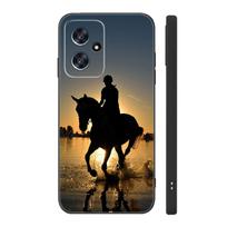 Arklys Gyvūnas Juodas Silikoninis Telefono Dėklas Xiaomi POCO X3 X4 NFC F3 F4 GT F5 M3 M4 M6 X5 X6 Pro 5G C55 C65 M5 POCO X5 Pro 5G black