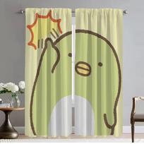 Blackout Curtains 2 Pieces Sumikko Gurashi Halloween Decoration Shades Home Interior Curtains for Living Room Tulle for Bedroom W50xH70cmx2pcs-CL