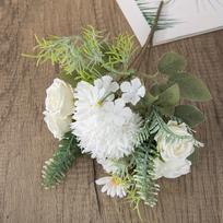 3 Pcs Table Centerpieces Flower Artificial Flowers Fake Silk Flowers Bouquet for Home Decorations Arrangement Wedding Decor Bridal Bouquet Baby Shower 3 Pcs balta