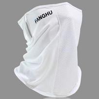 Mesh Breathable Ear Loop Mask Elastic Sunscreen Anti-Uv Face Covering Thin Breathable Sports Neck Gaiter For Women Men balta